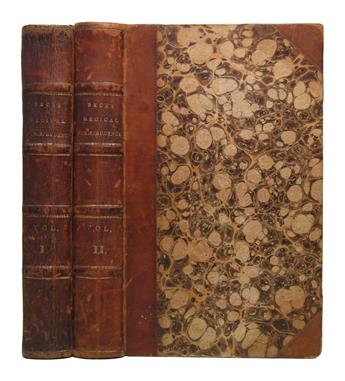 BECK, THEODRIC ROMEYN. Elements of Medical Jurisprudence. 2 vols. 1823